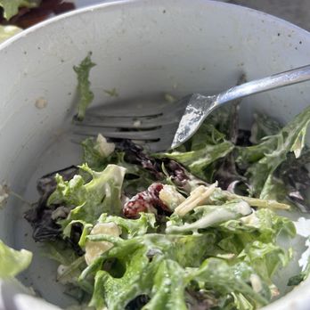 Cafe Topes - Such a great salad with simple ingredients. Jus the house salad, has almonds, feta, and cranberries - Coffee & Tea Near Me - Carlsbad, California