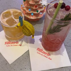 Keras Craft Cocktail Lounge - 'Oy to the world (not recommended) and watered down version of a vodka cranberry, with evergreen in it.