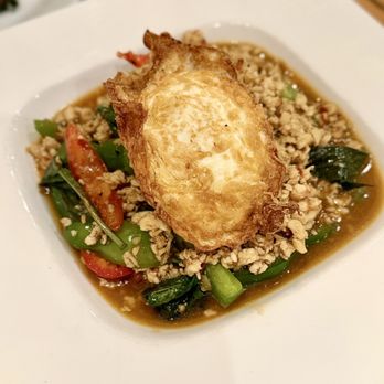 Tida Thai - MINCED CHICKEN KAPAO & FRIED EGG (D) - Thai Near Me - Virginia Beach, Virginia Tida Thai - MINCED CHICKEN KAPAO & FRIED EGG (D) - Thai Near Me - Virginia Beach, Virginia