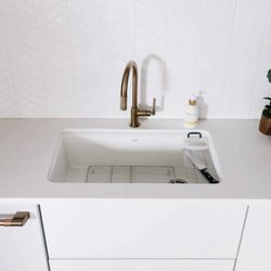 Aristocrat Plumbing - Checkout this cast iron kitchen sink by Kohler !