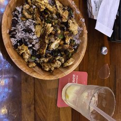 Chubby'z Sports Grill & Tavern - My blackened chicken with rice and beans bowl.  Yummy!