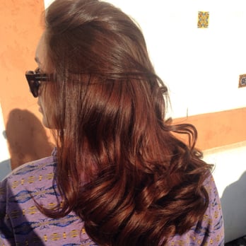 Rooted Hair Studio - From blonde to a beautiful chocolate brown that looks natural! - Hair Salons Near Me - La Quinta, California Rooted Hair Studio - From blonde to a beautiful chocolate brown that looks natural! - Hair Salons Near Me - La Quinta, California