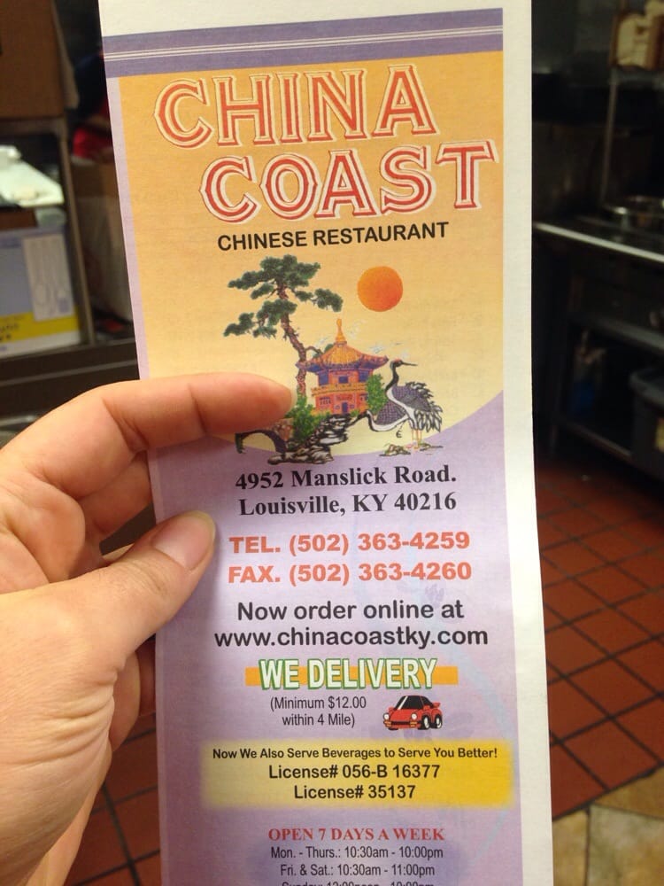 CHINA COAST Updated October 2024 26 Reviews 4952 Manslick Rd