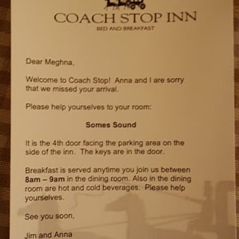 Coach Stop Inn - note they leave if you arrive late for check in - Bed & Breakfast Near Me - Bar Harbor, Maine Coach Stop Inn - note they leave if you arrive late for check in - Bed & Breakfast Near Me - Bar Harbor, Maine