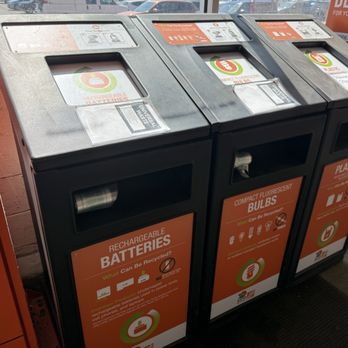 The Home Depot - Rechargeable batteries, Compact Fluorescent bulbs recycling collection bins by entrance - Home Decor Near Me - Beaver Falls, Pennsylvania The Home Depot - Rechargeable batteries, Compact Fluorescent bulbs recycling collection bins by entrance - Home Decor Near Me - Beaver Falls, Pennsylvania
