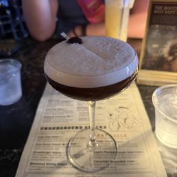 Chocolate covered cherry martini