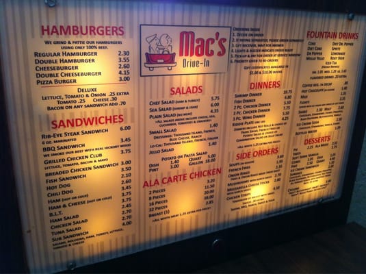 Menu photo 4 Mac's Drive-In Mc Cook, NE Menu photo 4 Mac's Drive-In Mc Cook, NE