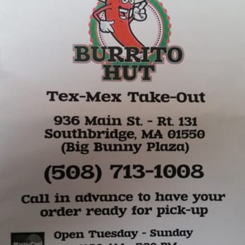 Burrito Hut - Tex-Mex Near Me - Southbridge, Massachusetts Burrito Hut - Tex-Mex Near Me - Southbridge, Massachusetts