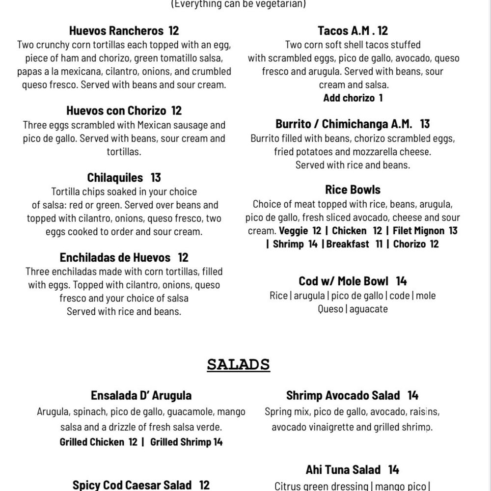 Antojitos Mexicanos - Lunch menu new - Mexican Near Me - Appleton, Wisconsin