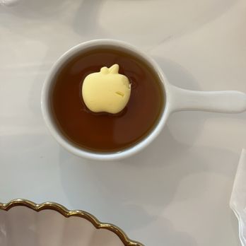 Canan's Kitchen & Bakery - How freaking cute is this?! Apple shapped butter - Breakfast & Brunch Near Me - Fountain Valley, California
