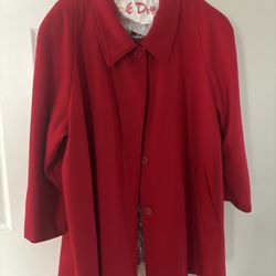 New York Dry Cleaners - My beautifully restored red coat!