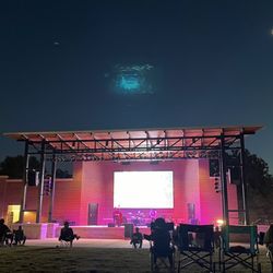 Live music on the stage under the stars