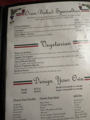 Menu photo 3 Pietro's Italian Restaurant Cave Junction, OR