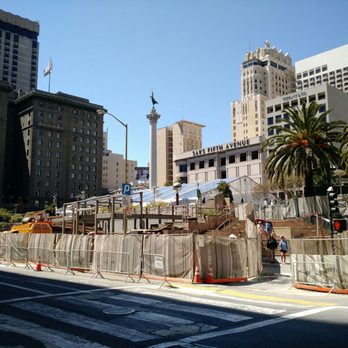 Union Square - Construction has not stopped visitors - Shopping Centers Near Me - San Francisco, California Union Square - Construction has not stopped visitors - Shopping Centers Near Me - San Francisco, California