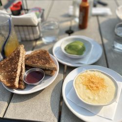 HomeGrown Kitchen - Liberty  - Grits. Toast and avocado