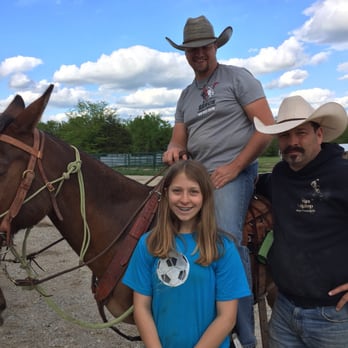 Von Holten Ranch - Max Bishop, Virgil Gist, and Megan at our first mule clinic. - Horseback Riding Near Me - Mora, Missouri