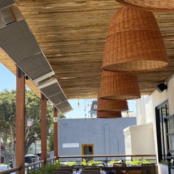 Fresco Cocina - Back patio is beautiful but can be loud with parking lot & loading trucks - Tacos Near Me - Carlsbad, California