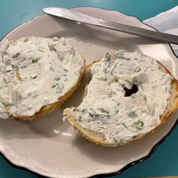 Rose Foods - Sesame Bagel with herb cream cheese