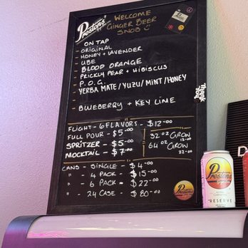 Prestons' Ginger Beer - Menu - Beer Tours Near Me - San Diego, California Prestons' Ginger Beer - Menu - Beer Tours Near Me - San Diego, California