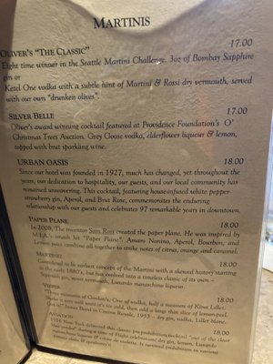 Menu photo 6 Olivers Seattle, WA