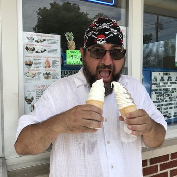 Parkside Sweet Shoppe - a man eating an ice cream cone - Ice Cream & Frozen Yogurt Near Me - Greensburg, Indiana Parkside Sweet Shoppe - a man eating an ice cream cone - Ice Cream & Frozen Yogurt Near Me - Greensburg, Indiana