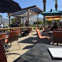Patio eating area.