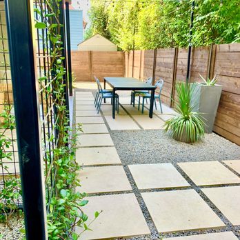 Terra Dura Landscapes - New Lueder patio side yard and steel trellis. - Landscaping Near Me - Austin, Texas Terra Dura Landscapes - New Lueder patio side yard and steel trellis. - Landscaping Near Me - Austin, Texas