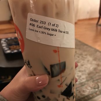 Tea Top - Earl grey milk tea w 3Q - Coffee & Tea Near Me - San Jose, California