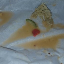 Wet bread isn't appetizing. Wet bread isn't appetizing.