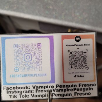 Vampire Penguin - QR - Desserts Near Me - Fresno, California