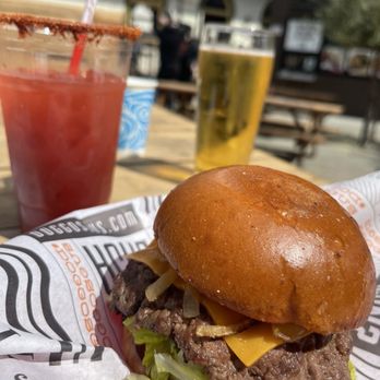 Doggos Gus - Wagyu burger - just ok. Michelada was good. - Hot Dogs Near Me - San Diego, California Doggos Gus - Wagyu burger - just ok. Michelada was good. - Hot Dogs Near Me - San Diego, California