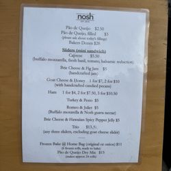 Nosh - Menu