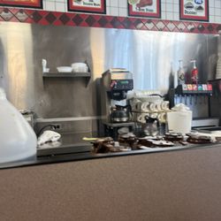 Waffle House - Coffee pots so dirty you couldn't see the coffee in them.