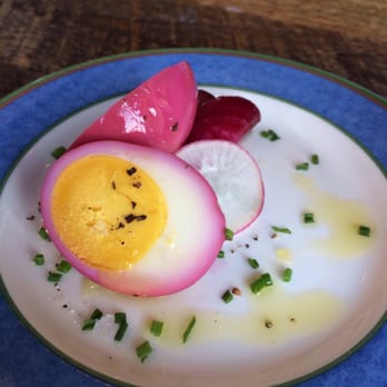 La Brasa - Pickled beet egg - good - Mexican Near Me - Somerville, Massachusetts