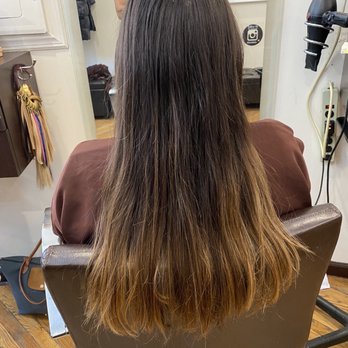 Davida Salon - Before: back of hair - Hair Extensions Near Me - New York, New York