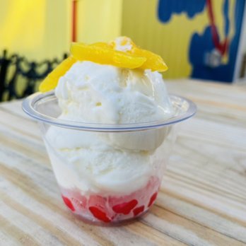 Moon Lot - Ruby Jack : Moon Lot's signature ice-cream. Crunchy water chestnut, creamy coconut ice-cream and sweet jackfruit. - Beer Bar Near Me - New York, New York