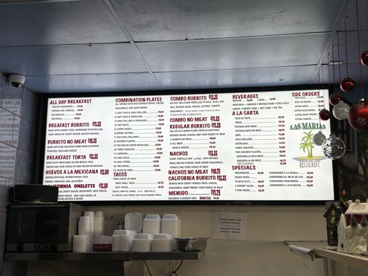 Menu photo 2 Las Marias Monrovia, CA