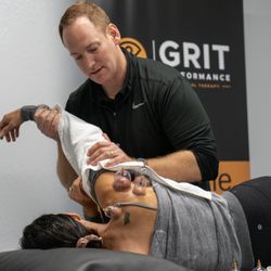 GRIT Performance Physical Therapy - Myofascial decompression, or Cupping, with movement