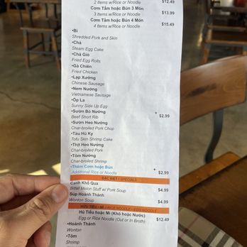 Com Tam Thien Hao - Menu - Vietnamese Near Me - Westminster, California