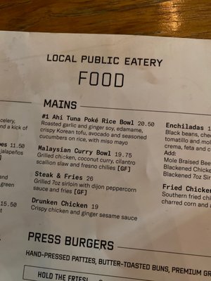 Menu photo 3 LOCAL Public Eatery South Common Edmonton, AB Menu photo 3 LOCAL Public Eatery South Common Edmonton, AB