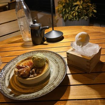 ETARU - Miso creme brûlée + pear ice cream - Japanese Near Me - Hallandale Beach, Florida