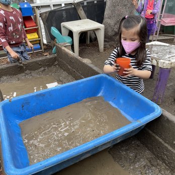 Kiddie Kampus Cooperative Preschool - The mud pit is a big hit with my mud puppies. - Preschools Near Me - Alameda, California