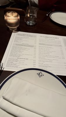 Menu photo 1 The Greggory South Barrington, IL