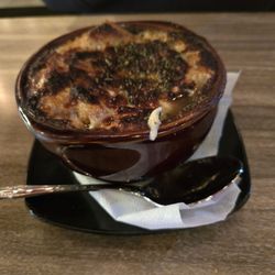 Indian Falls Log Cabin Restaurant - French onion soup