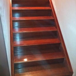 Flawless rebuild of interior steps leading to an upper hardwood floor living space. These seven steps turned out beautifully Flawless rebuild of interior steps leading to an upper hardwood floor living space. These seven steps turned out beautifully
