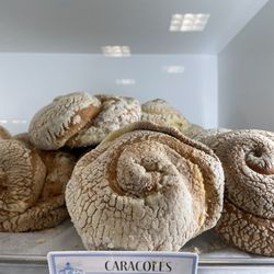 El Bolillo Bakery - This is my fav thing they make. Cream cheese filled. Yummy!