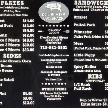 Double D's BBQ Shack - Menu - Food Trucks Near Me Double D's BBQ Shack - Menu - Food Trucks Near Me