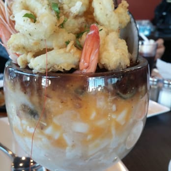 Chio's Peruvian Grill - They should call this cup of sea food, the OMG cup. - Peruvian Near Me - Van Nuys, California Chio's Peruvian Grill - They should call this cup of sea food, the OMG cup. - Peruvian Near Me - Van Nuys, California