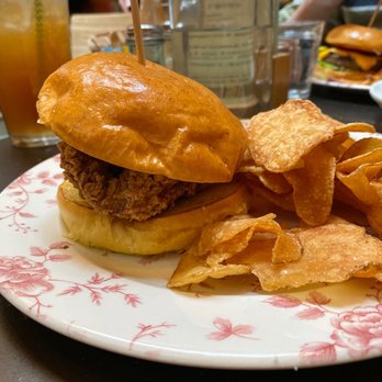 Crimson DC - Friend fried chicken sandwich - Diners Near Me - Washington, DC, District of Columbia