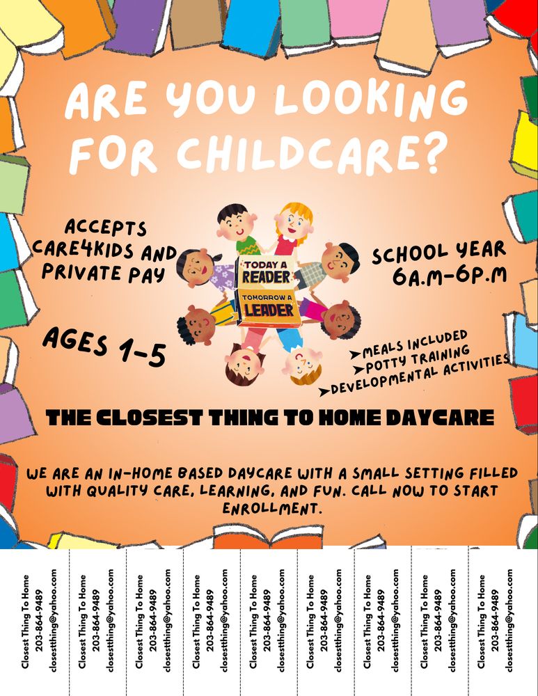 Closest Thing To Home Daycare - childcare center in New Haven, CT